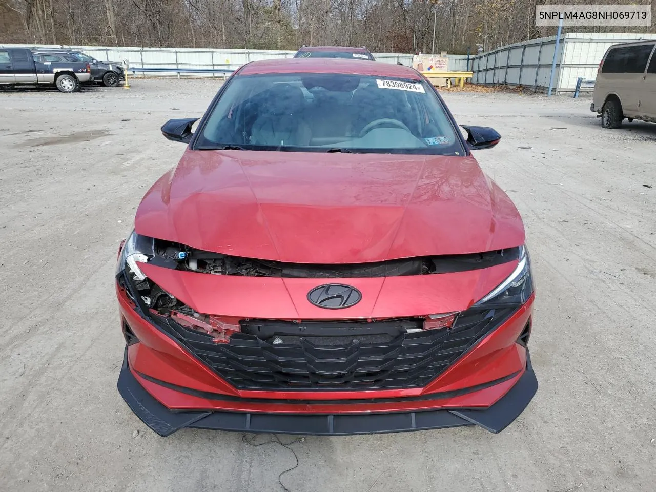 2022 Hyundai Elantra Sel VIN: 5NPLM4AG8NH069713 Lot: 78398924