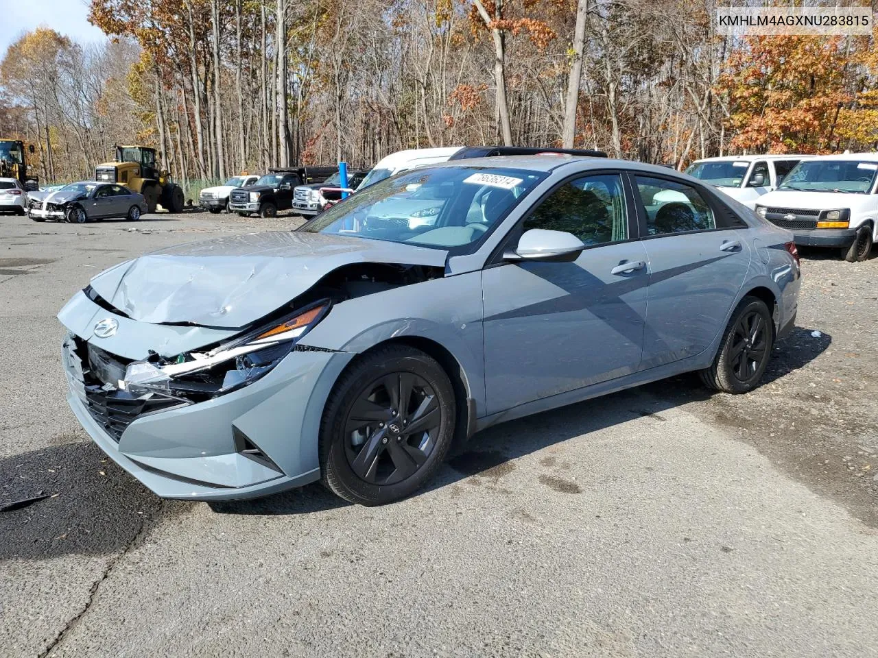 2022 Hyundai Elantra Sel VIN: KMHLM4AGXNU283815 Lot: 78636314