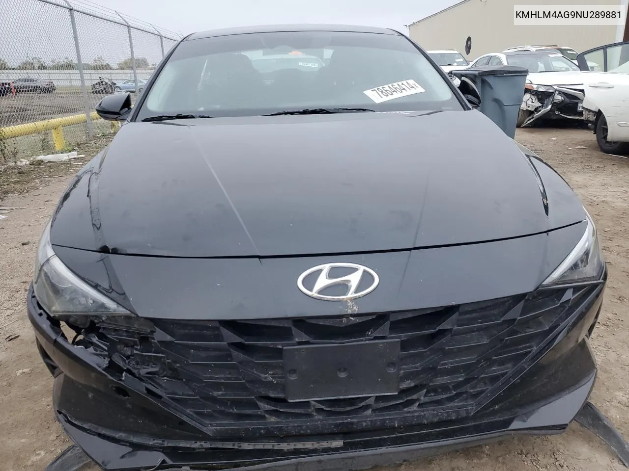 2022 Hyundai Elantra Sel VIN: KMHLM4AG9NU289881 Lot: 78646414