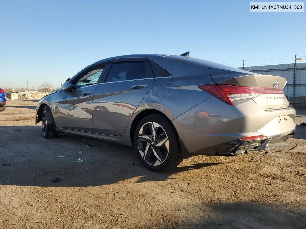 2022 Hyundai Elantra Sel VIN: KMHLN4AG7NU341568 Lot: 78739224