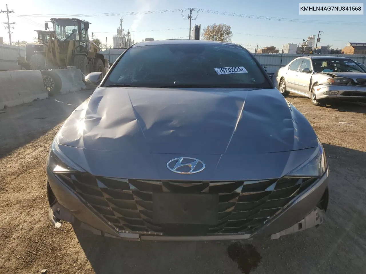 2022 Hyundai Elantra Sel VIN: KMHLN4AG7NU341568 Lot: 78739224