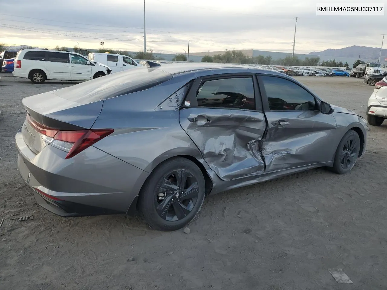 2022 Hyundai Elantra Sel VIN: KMHLM4AG5NU337117 Lot: 78871054