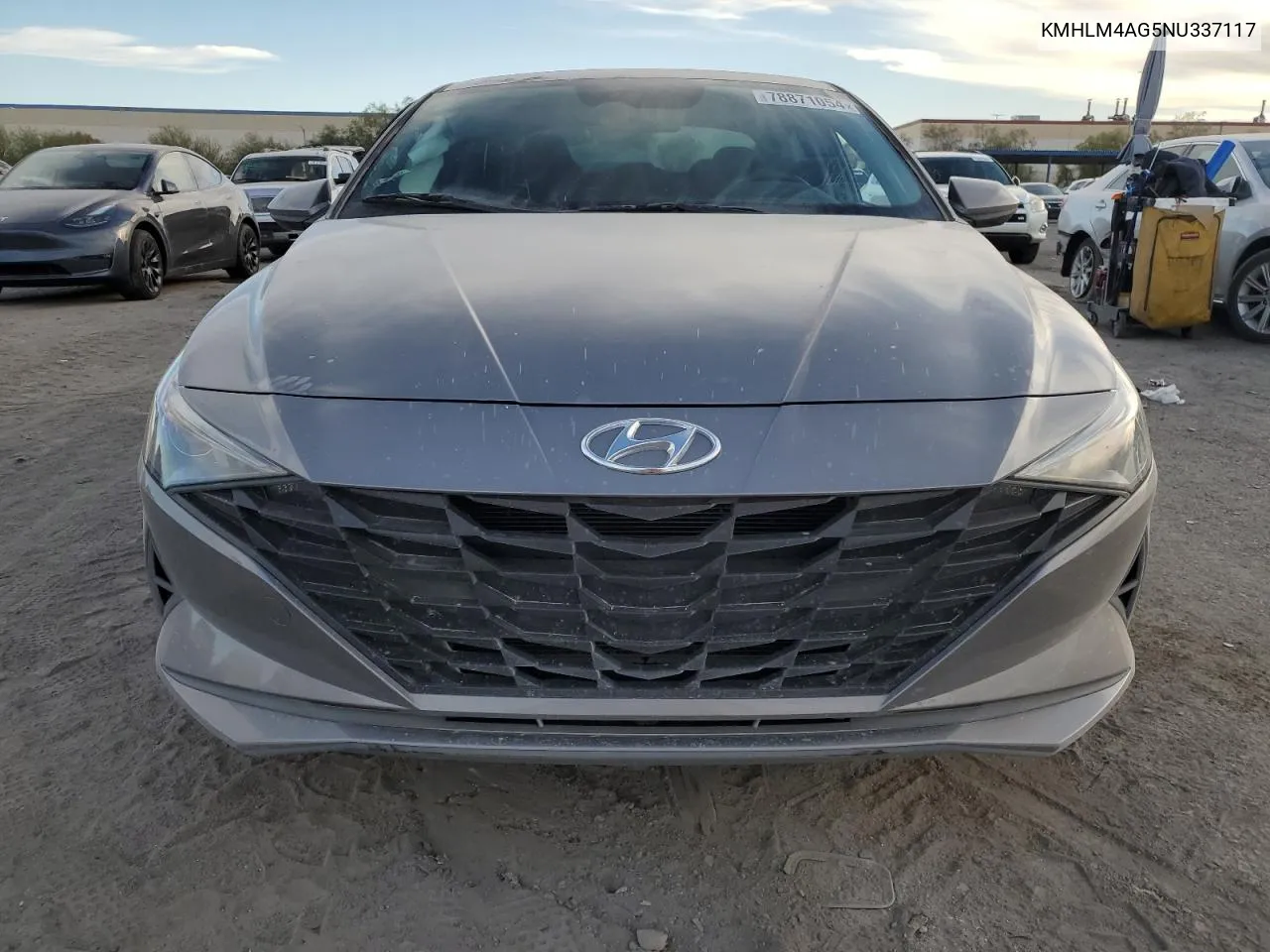 2022 Hyundai Elantra Sel VIN: KMHLM4AG5NU337117 Lot: 78871054