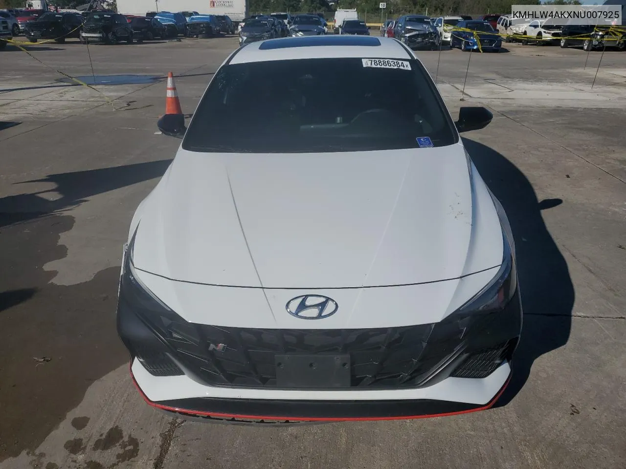 2022 Hyundai Elantra N VIN: KMHLW4AKXNU007925 Lot: 78886384