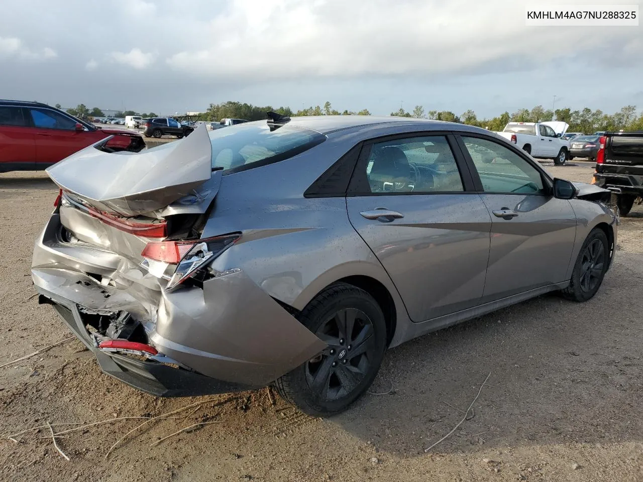 2022 Hyundai Elantra Sel VIN: KMHLM4AG7NU288325 Lot: 78896144