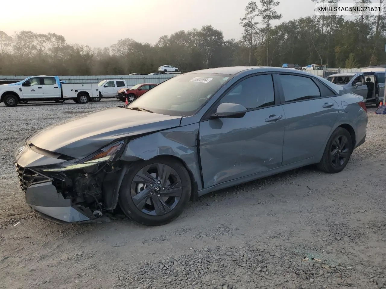 2022 Hyundai Elantra Sel VIN: KMHLS4AG5NU321621 Lot: 78960664