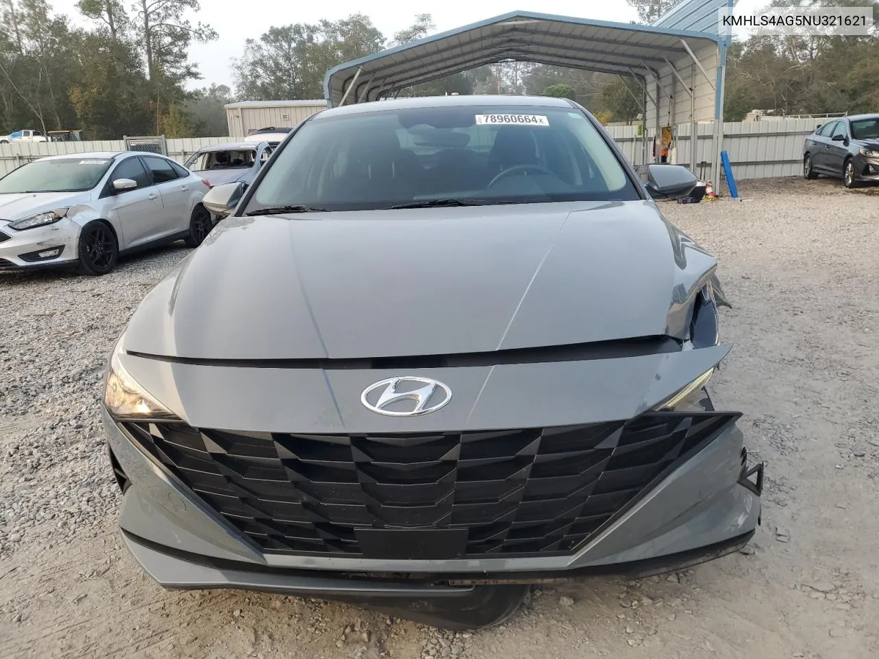 2022 Hyundai Elantra Sel VIN: KMHLS4AG5NU321621 Lot: 78960664