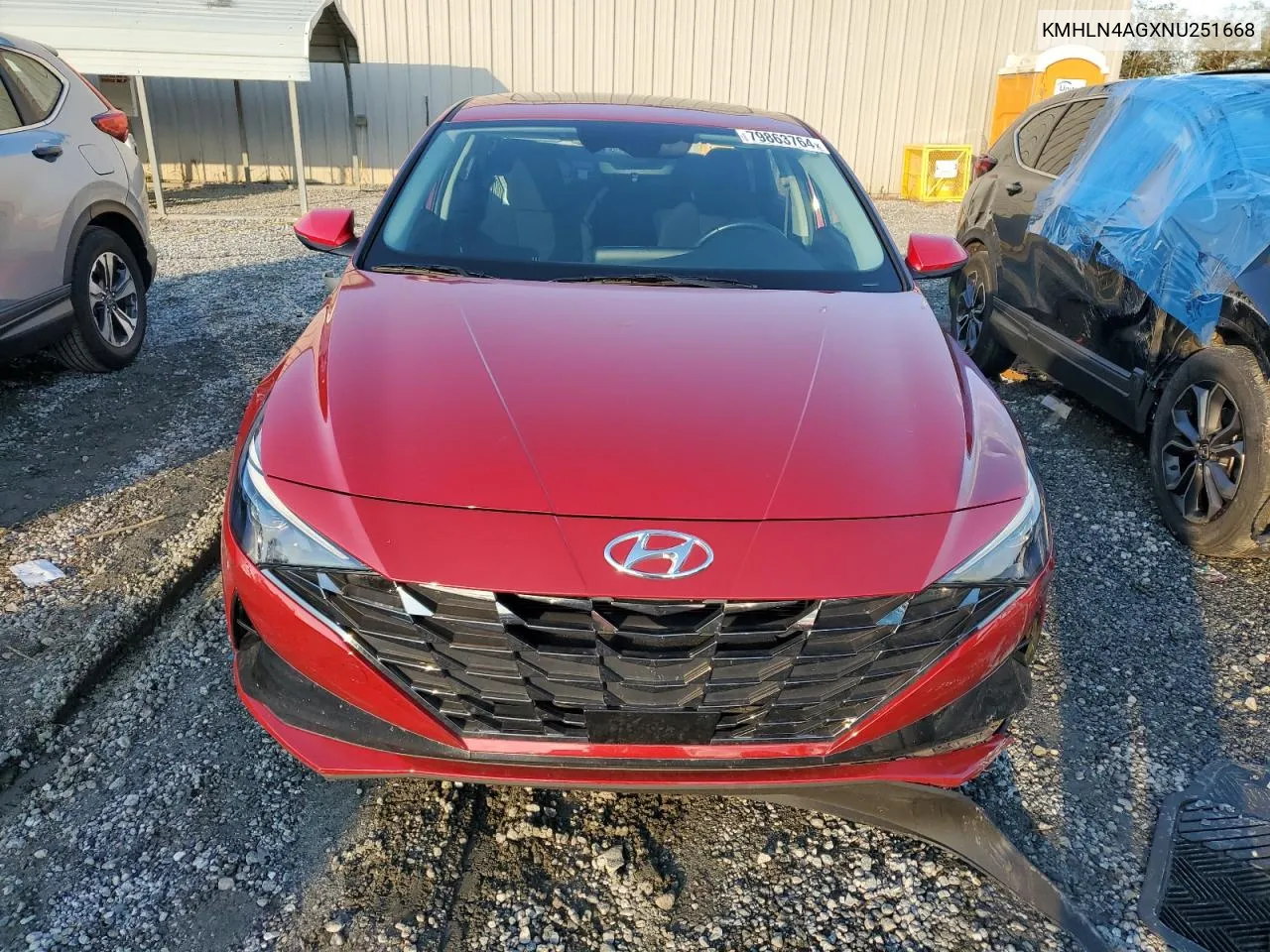 2022 Hyundai Elantra Sel VIN: KMHLN4AGXNU251668 Lot: 79863764