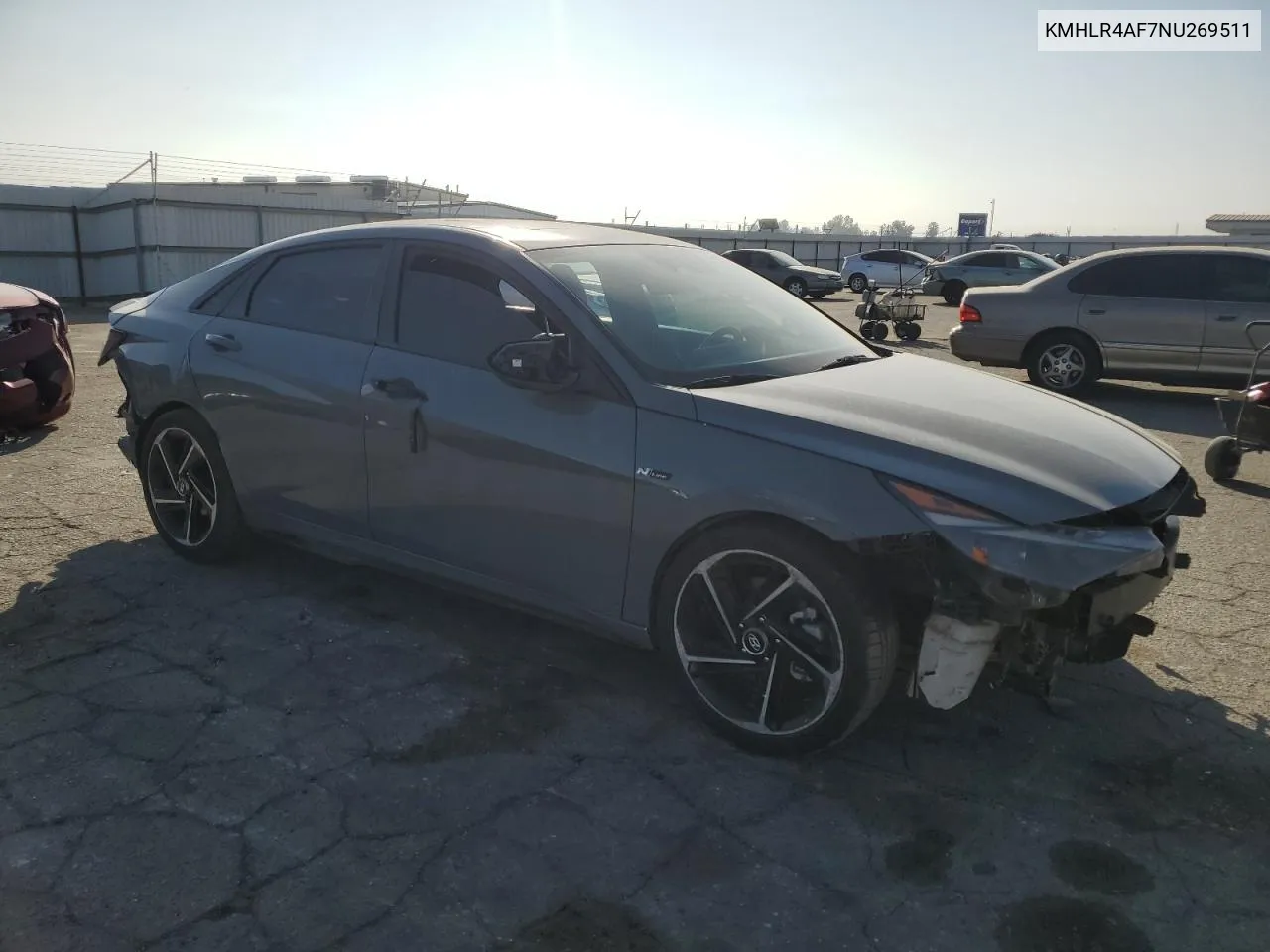 2022 Hyundai Elantra N Line VIN: KMHLR4AF7NU269511 Lot: 80236854