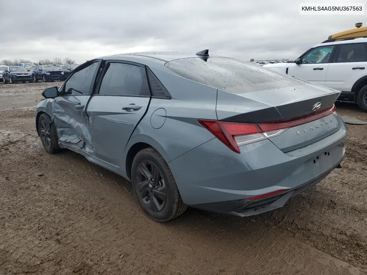 2022 Hyundai Elantra Sel VIN: KMHLS4AG5NU367563 Lot: 80386654