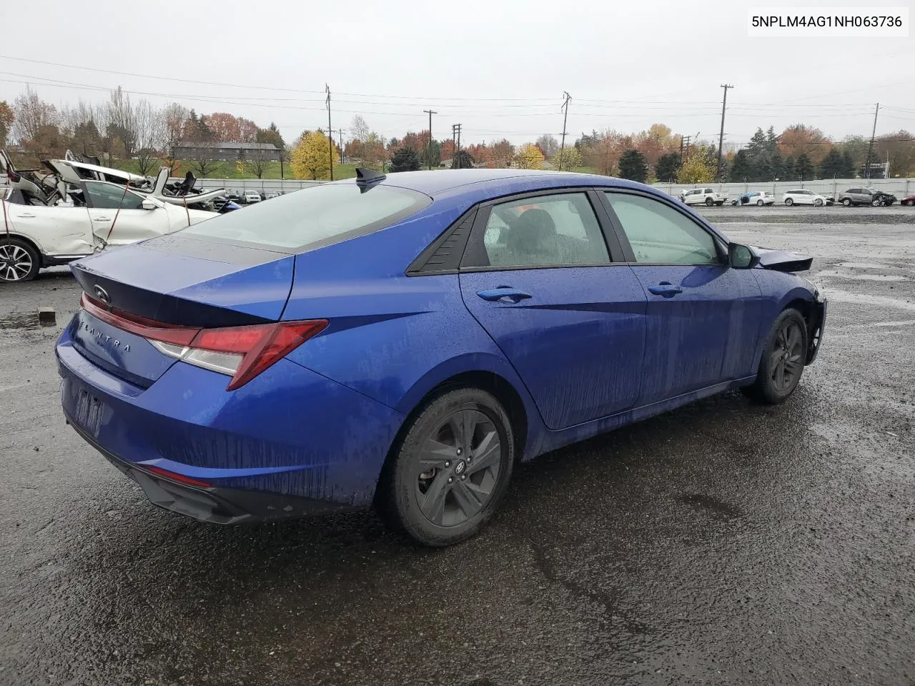 2022 Hyundai Elantra Sel VIN: 5NPLM4AG1NH063736 Lot: 80585674