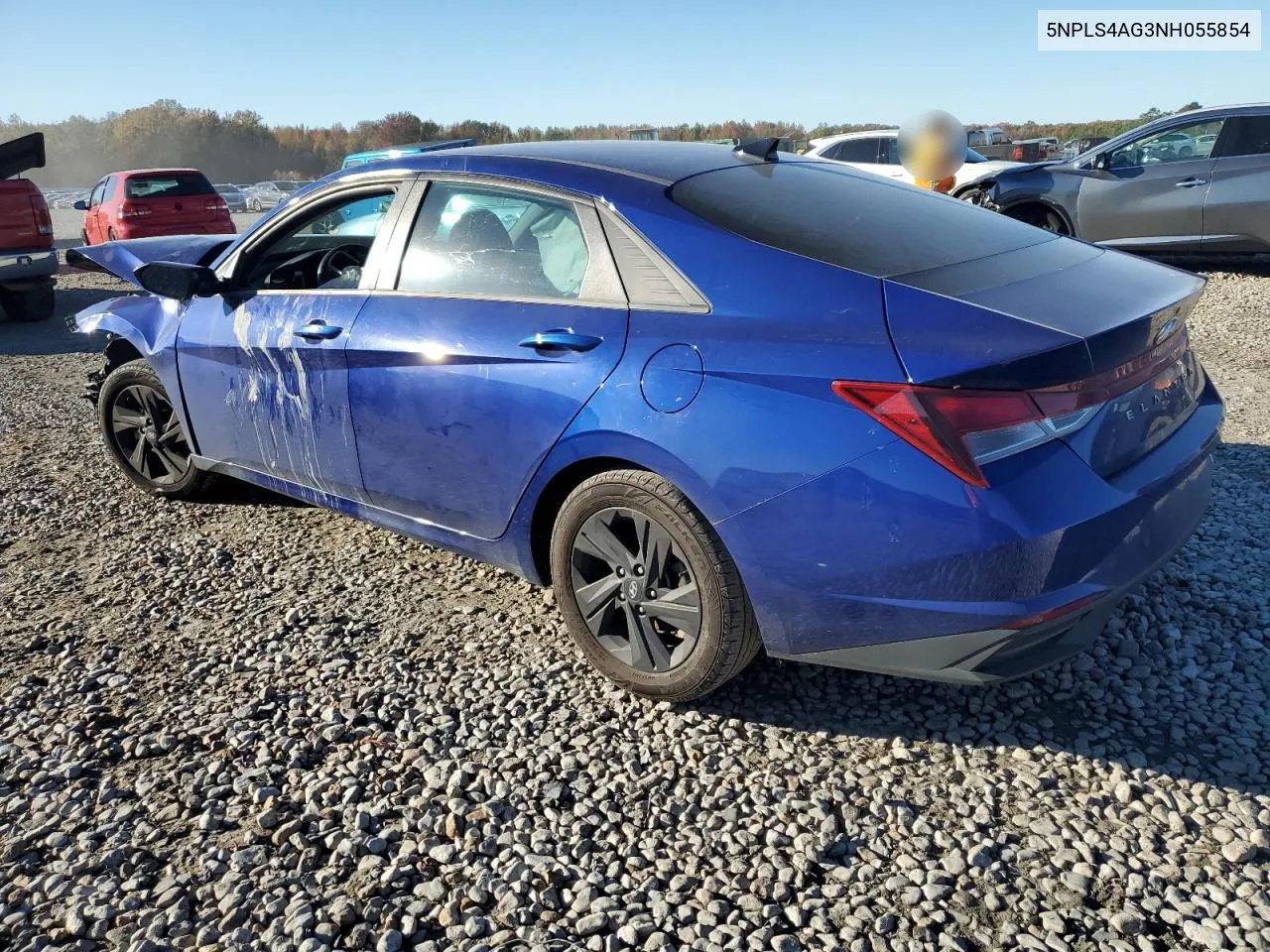 2022 Hyundai Elantra Sel VIN: 5NPLS4AG3NH055854 Lot: 81668104