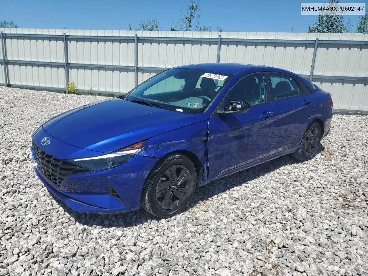 2023 Hyundai Elantra Sel VIN: KMHLM4AGXPU602147 Lot: 54084294