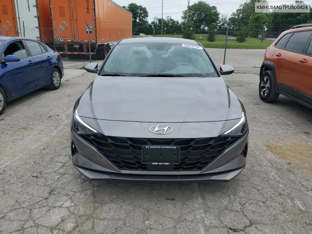 2023 Hyundai Elantra Sel VIN: KMHLS4AG7PU500424 Lot: 55018164