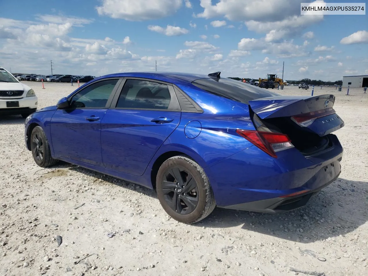 2023 Hyundai Elantra Sel VIN: KMHLM4AGXPU535274 Lot: 70502024