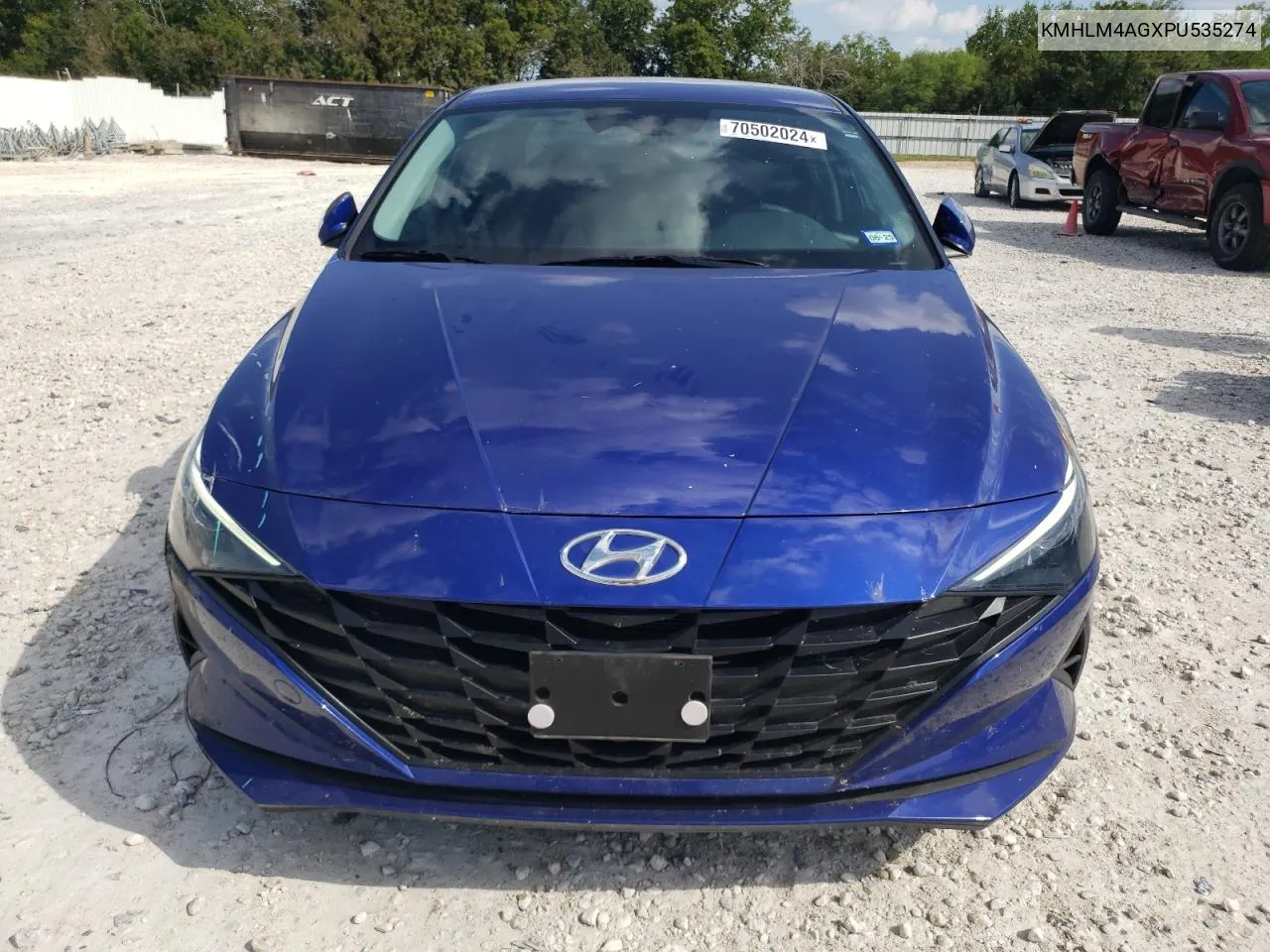 2023 Hyundai Elantra Sel VIN: KMHLM4AGXPU535274 Lot: 70502024