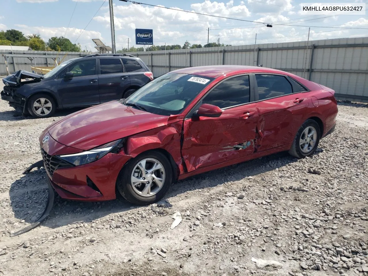 2023 Hyundai Elantra Se VIN: KMHLL4AG8PU632427 Lot: 70792474