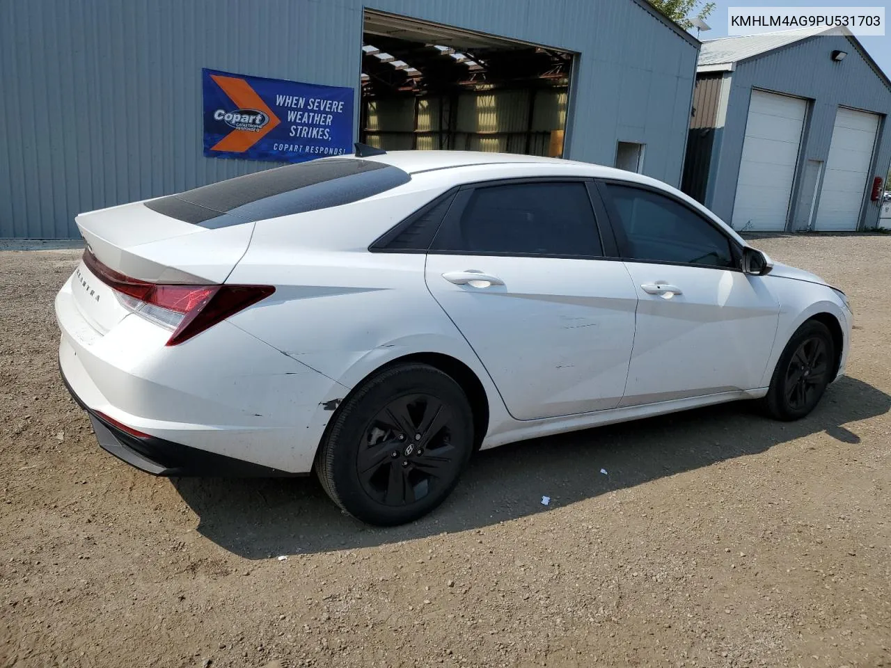 2023 Hyundai Elantra Sel VIN: KMHLM4AG9PU531703 Lot: 70828424