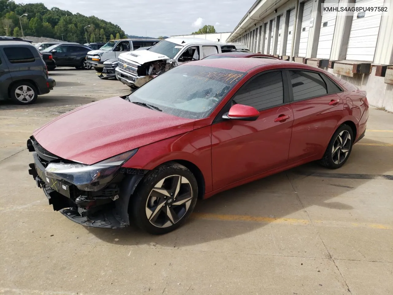 KMHLS4AG8PU497582 2023 Hyundai Elantra Sel