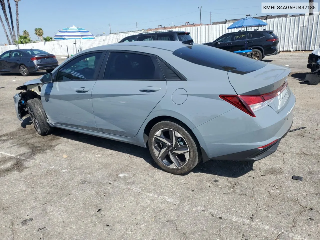 2023 Hyundai Elantra Sel VIN: KMHLS4AG6PU437185 Lot: 71257094