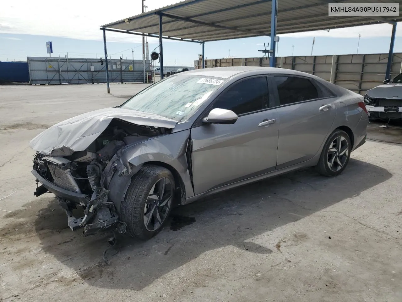 2023 Hyundai Elantra Sel VIN: KMHLS4AG0PU617942 Lot: 71686724