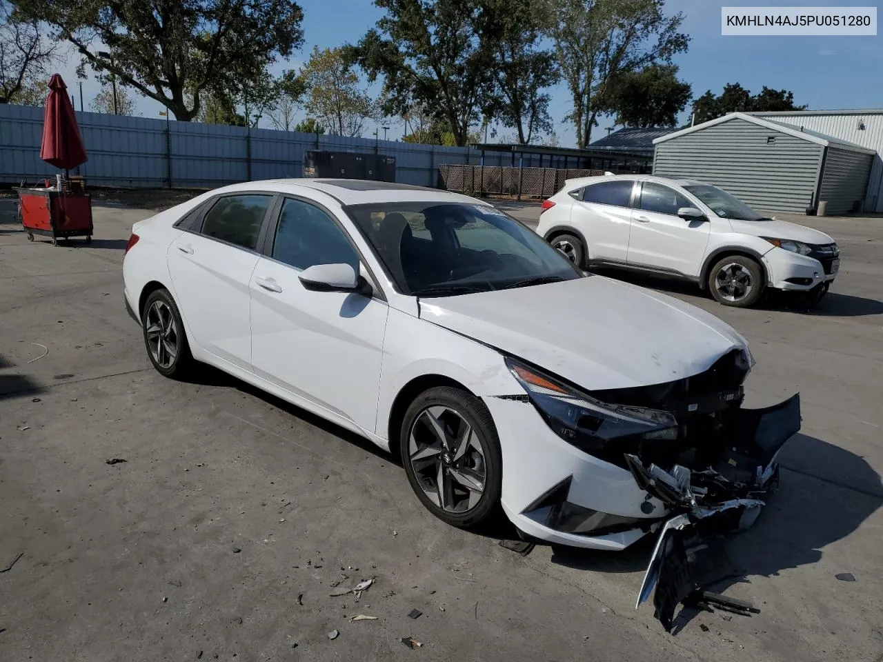 2023 Hyundai Elantra Limited VIN: KMHLN4AJ5PU051280 Lot: 71987054