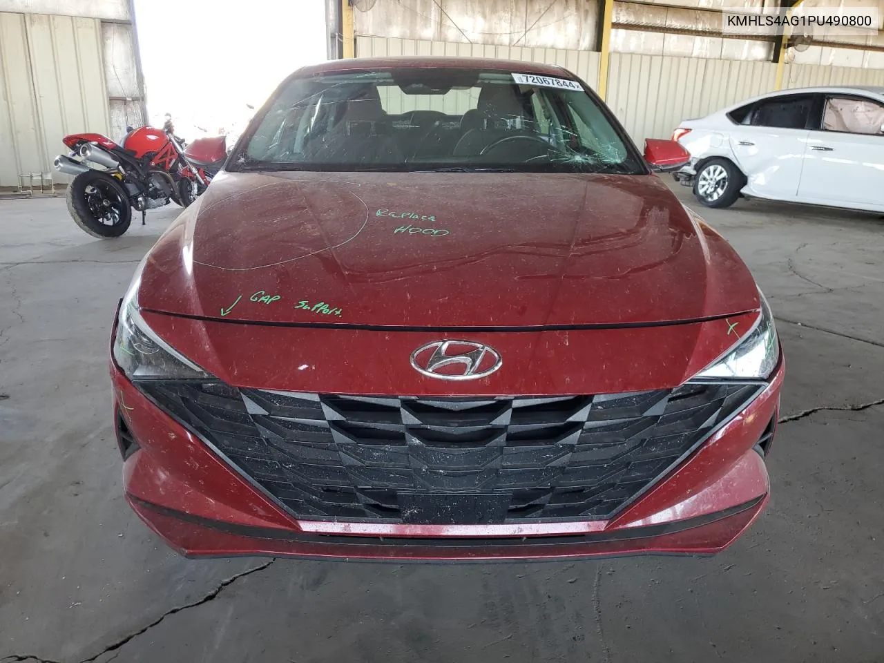 2023 Hyundai Elantra Sel VIN: KMHLS4AG1PU490800 Lot: 72067844