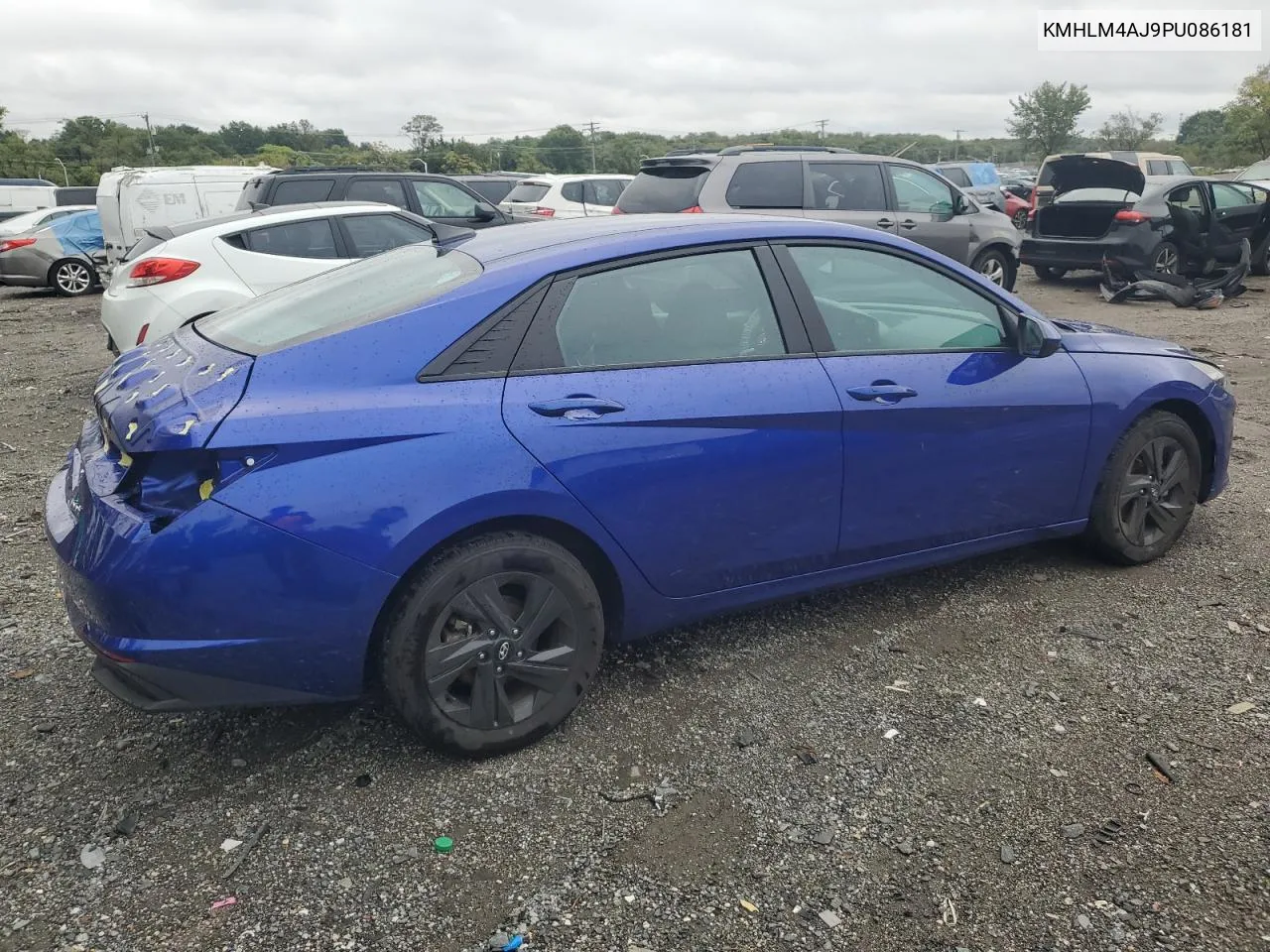 KMHLM4AJ9PU086181 2023 Hyundai Elantra Blue