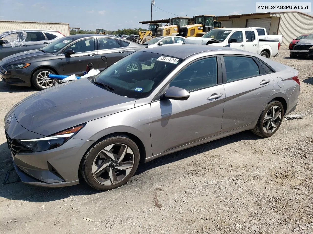 2023 Hyundai Elantra Sel VIN: KMHLS4AG3PU596651 Lot: 72477124