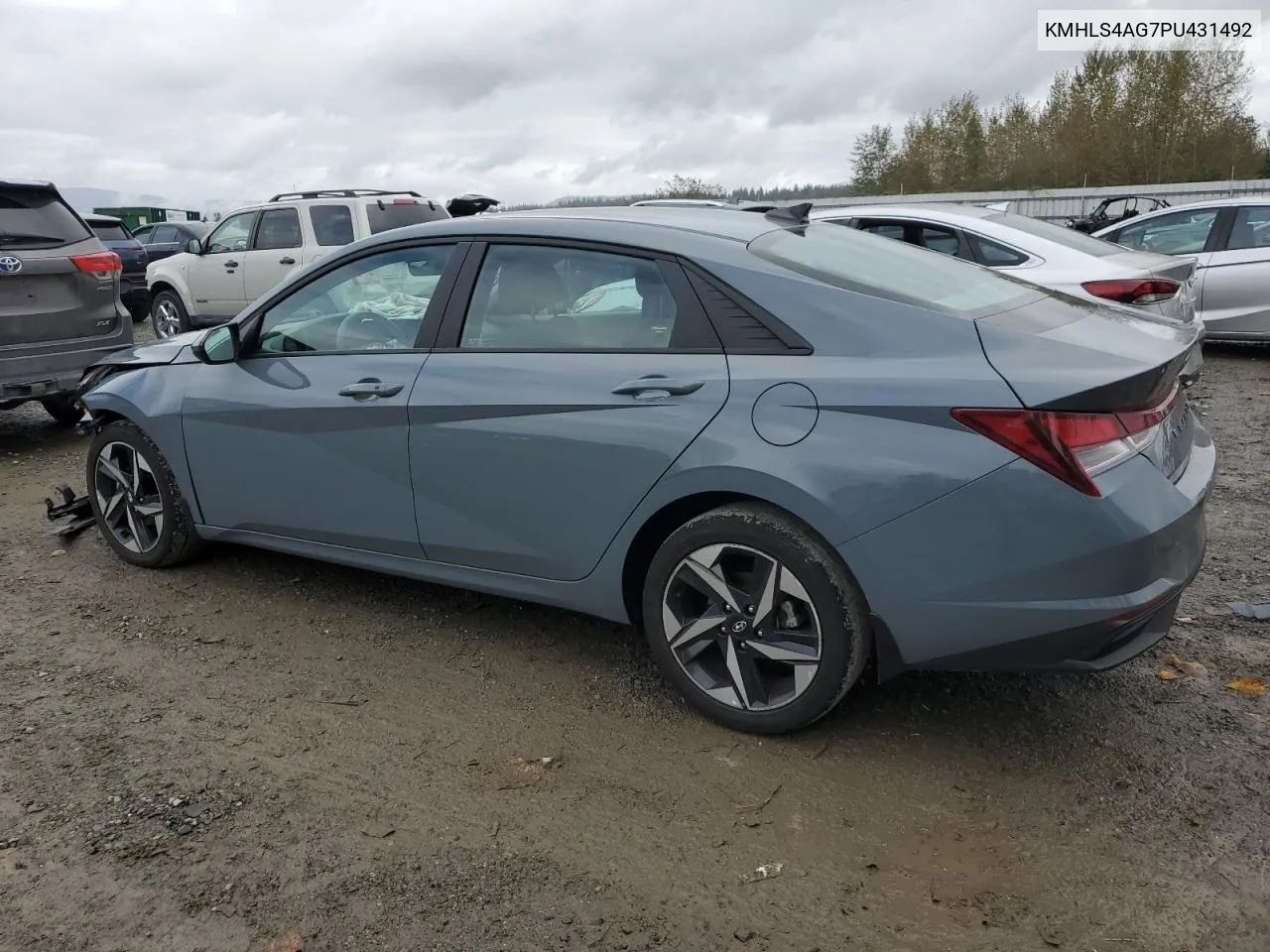 KMHLS4AG7PU431492 2023 Hyundai Elantra Sel