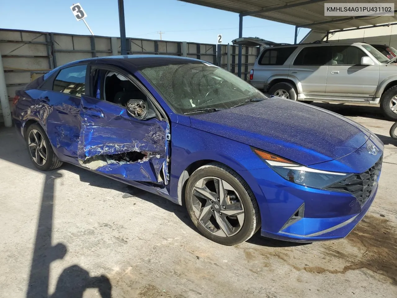 KMHLS4AG1PU431102 2023 Hyundai Elantra Sel