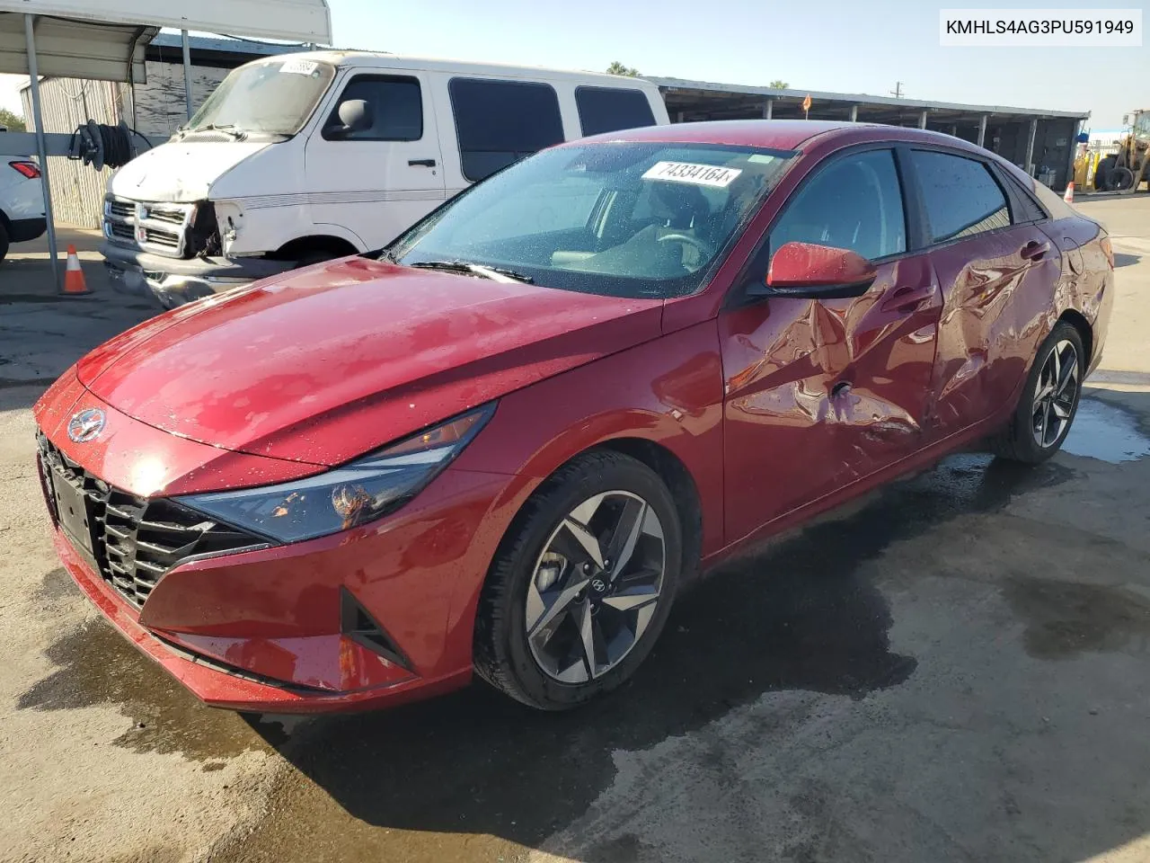 KMHLS4AG3PU591949 2023 Hyundai Elantra Sel