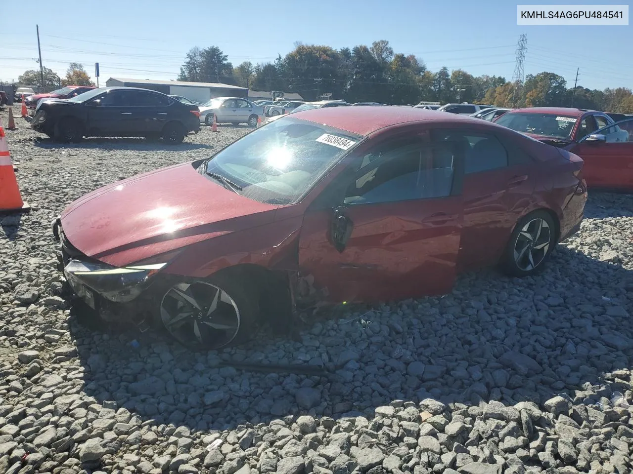 2023 Hyundai Elantra Sel VIN: KMHLS4AG6PU484541 Lot: 76038494