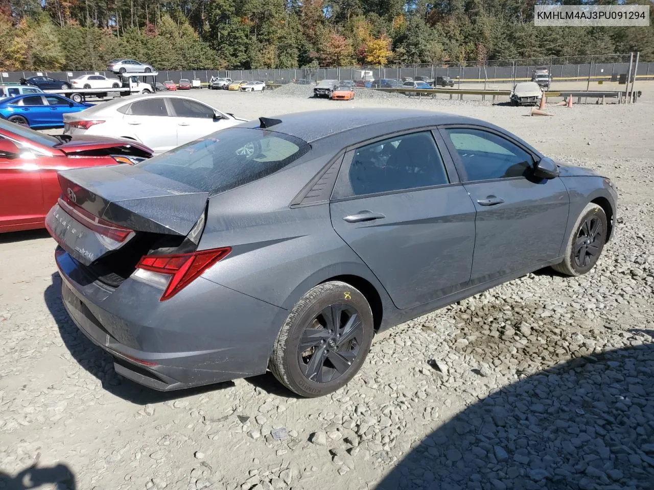 2023 Hyundai Elantra Blue VIN: KMHLM4AJ3PU091294 Lot: 76283334