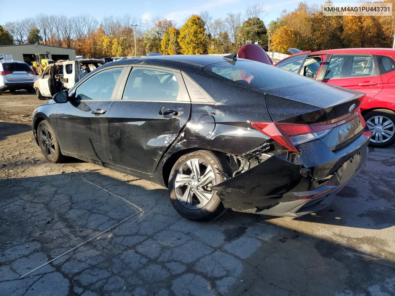 2023 Hyundai Elantra Sel VIN: KMHLM4AG1PU443731 Lot: 77308804