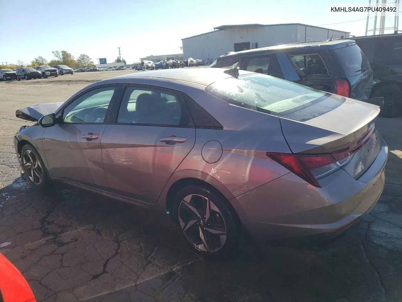 2023 Hyundai Elantra Sel VIN: KMHLS4AG7PU409492 Lot: 77481734