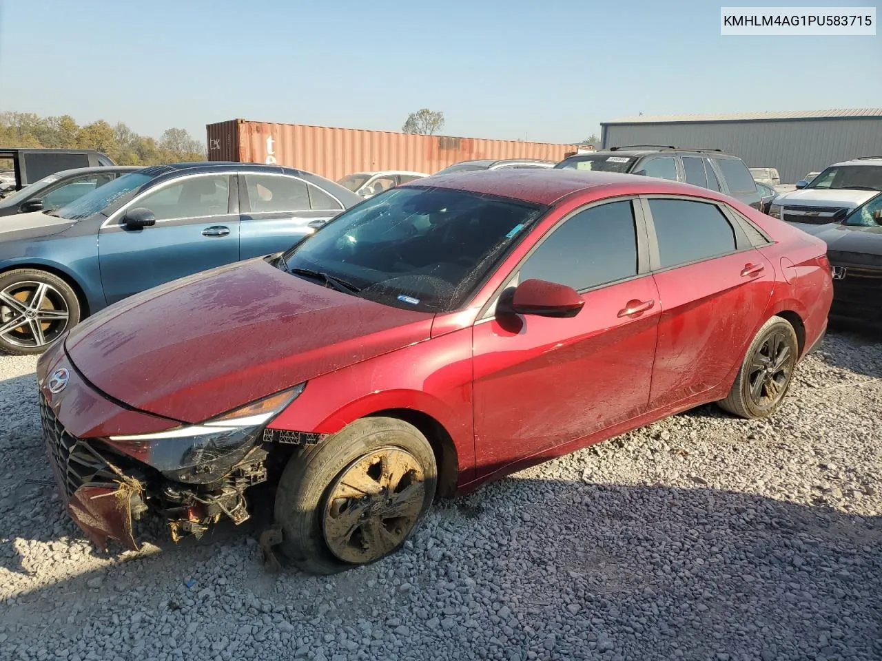 2023 Hyundai Elantra Sel VIN: KMHLM4AG1PU583715 Lot: 77748074