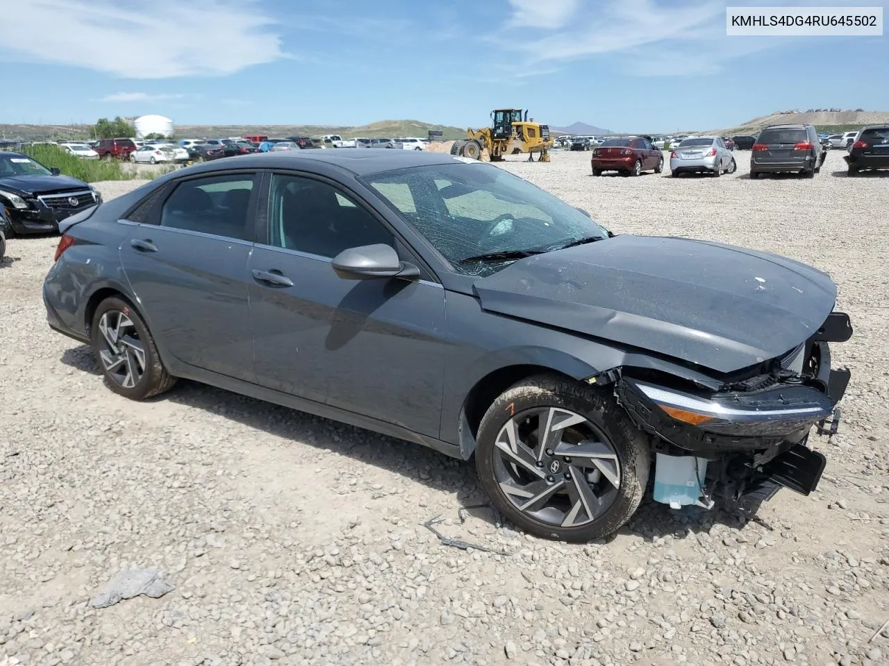 2024 Hyundai Elantra Sel VIN: KMHLS4DG4RU645502 Lot: 55176044