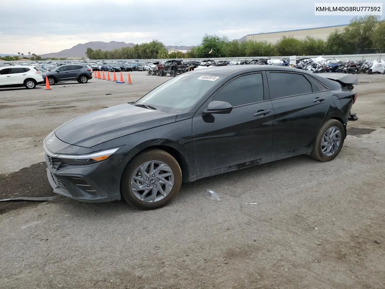 2024 Hyundai Elantra Sel VIN: KMHLM4DG8RU777592 Lot: 65603974