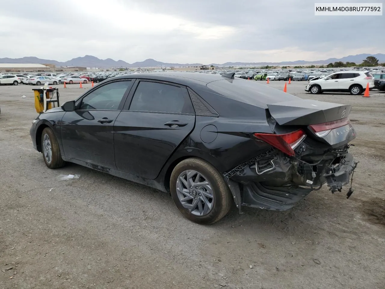 2024 Hyundai Elantra Sel VIN: KMHLM4DG8RU777592 Lot: 65603974