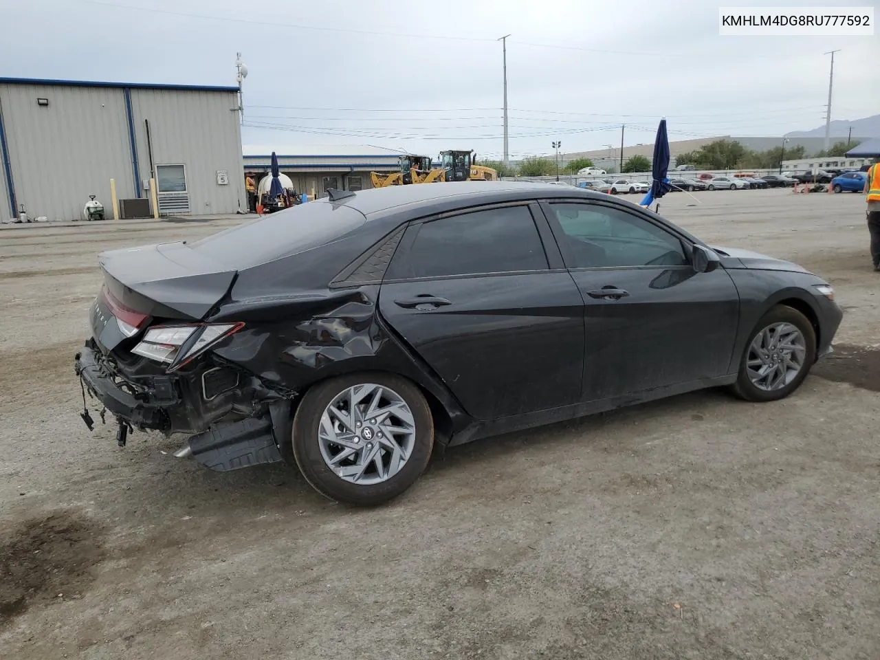 2024 Hyundai Elantra Sel VIN: KMHLM4DG8RU777592 Lot: 65603974