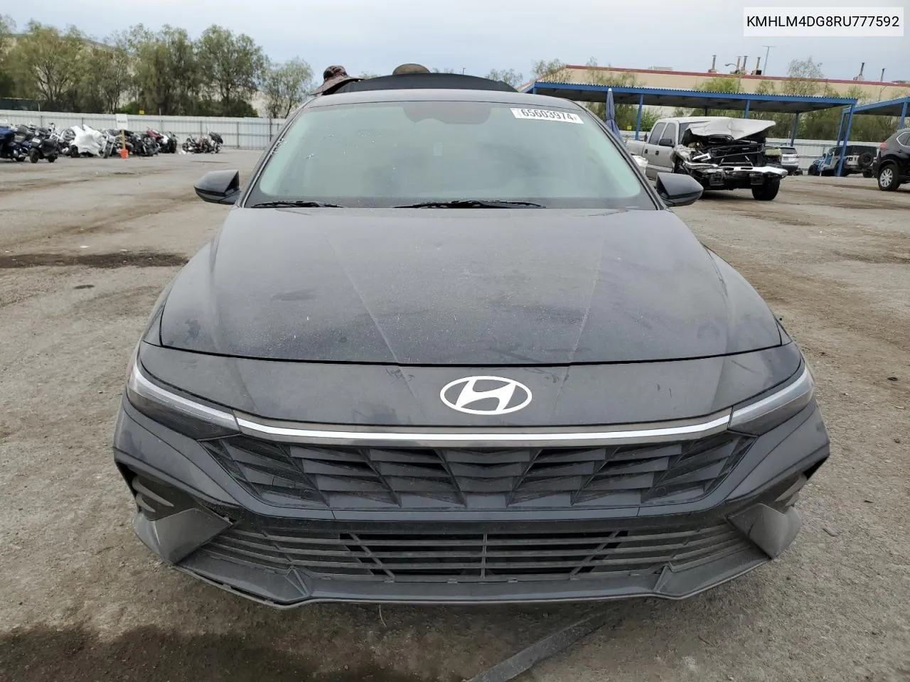 2024 Hyundai Elantra Sel VIN: KMHLM4DG8RU777592 Lot: 65603974