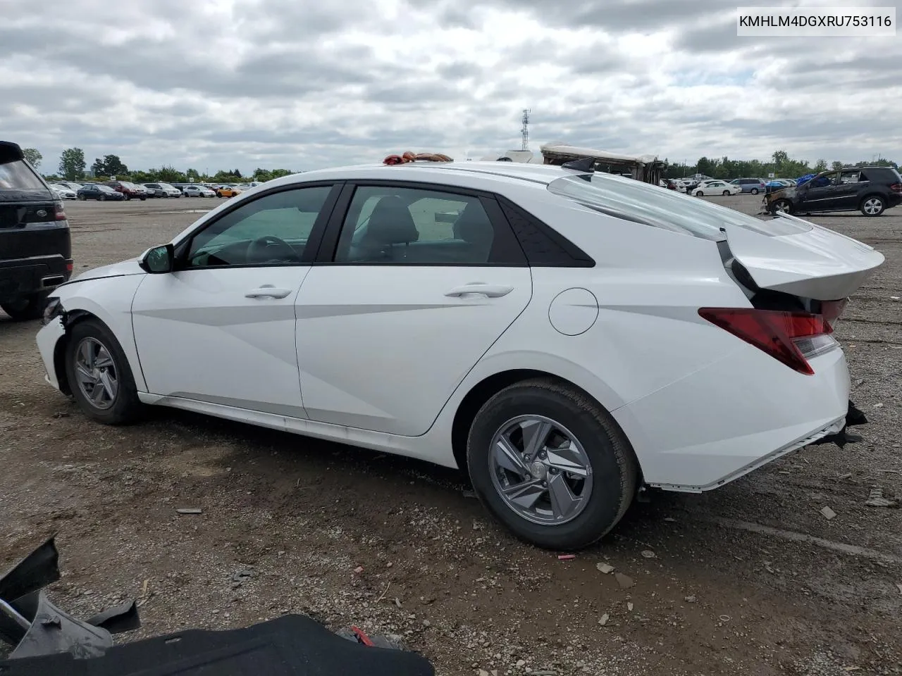 KMHLM4DGXRU753116 2024 Hyundai Elantra Sel