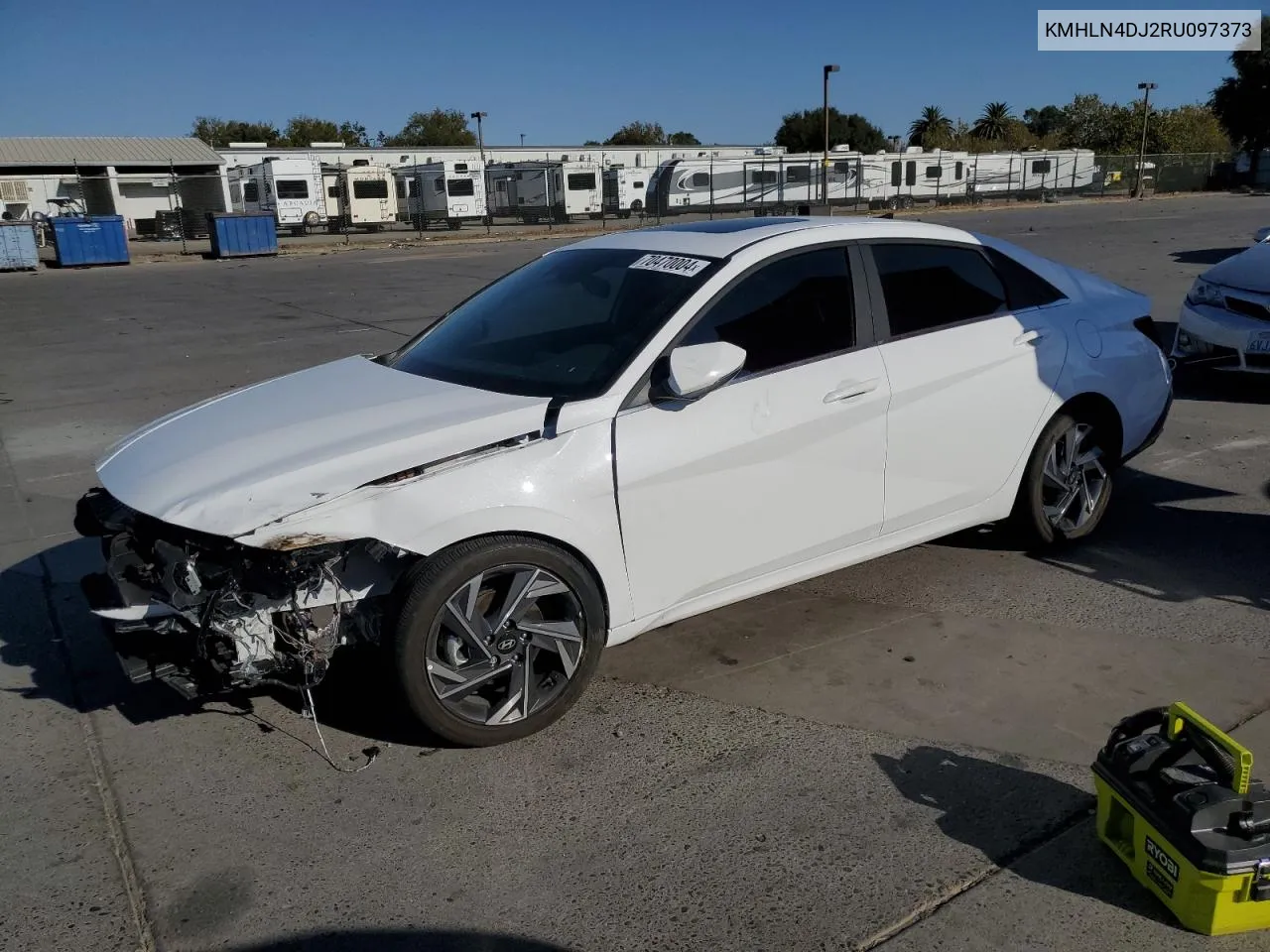 2024 Hyundai Elantra Limited VIN: KMHLN4DJ2RU097373 Lot: 70470004