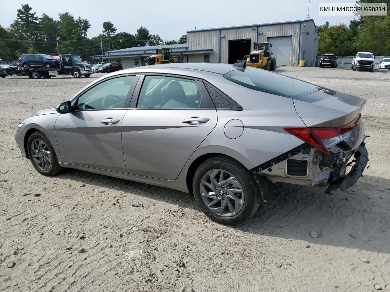 2024 Hyundai Elantra Sel VIN: KMHLM4DG3RU690814 Lot: 71047724