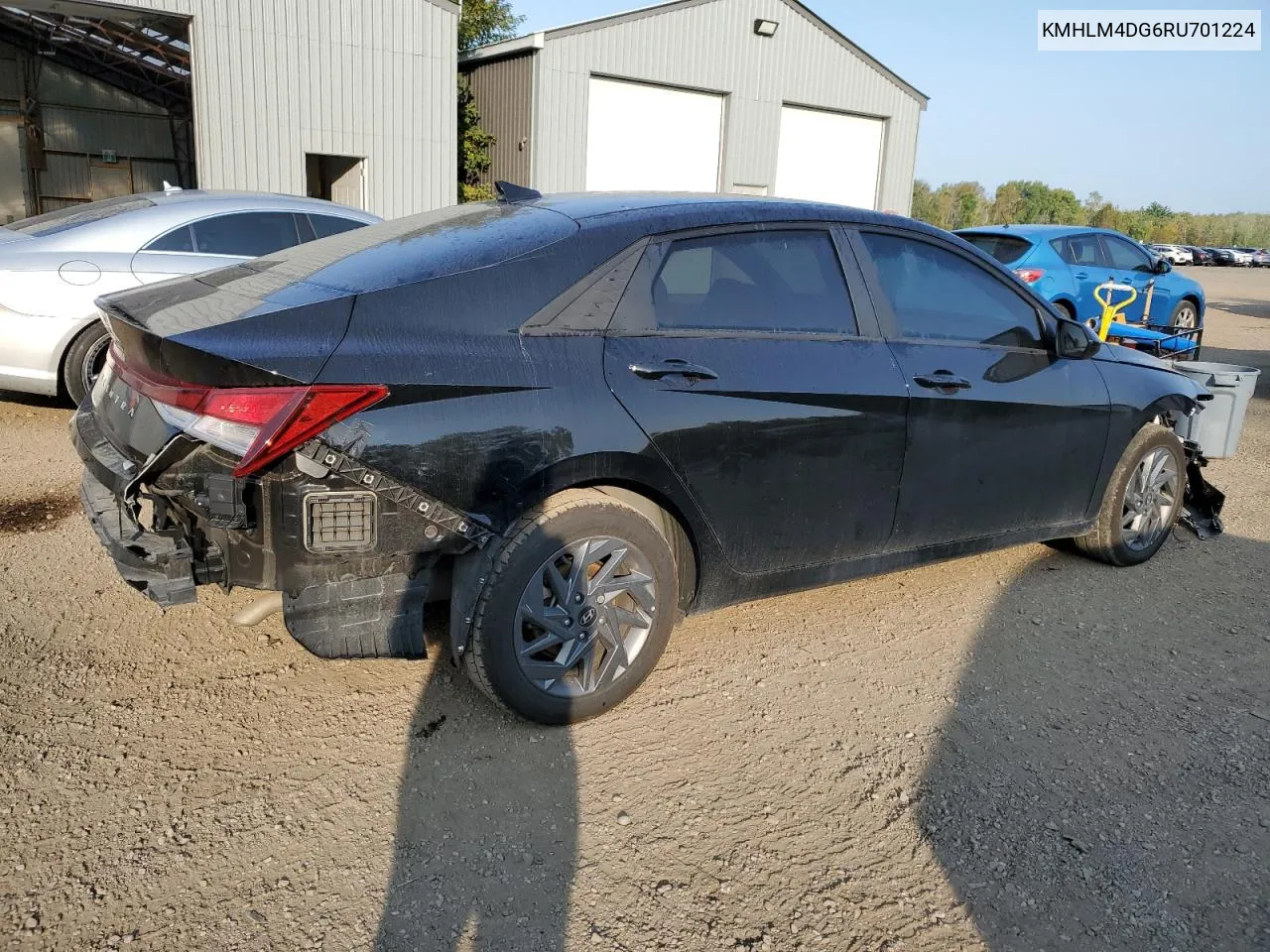 2024 Hyundai Elantra Sel VIN: KMHLM4DG6RU701224 Lot: 71114764