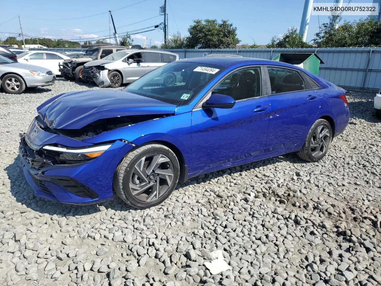 KMHLS4DG0RU752322 2024 Hyundai Elantra Sel