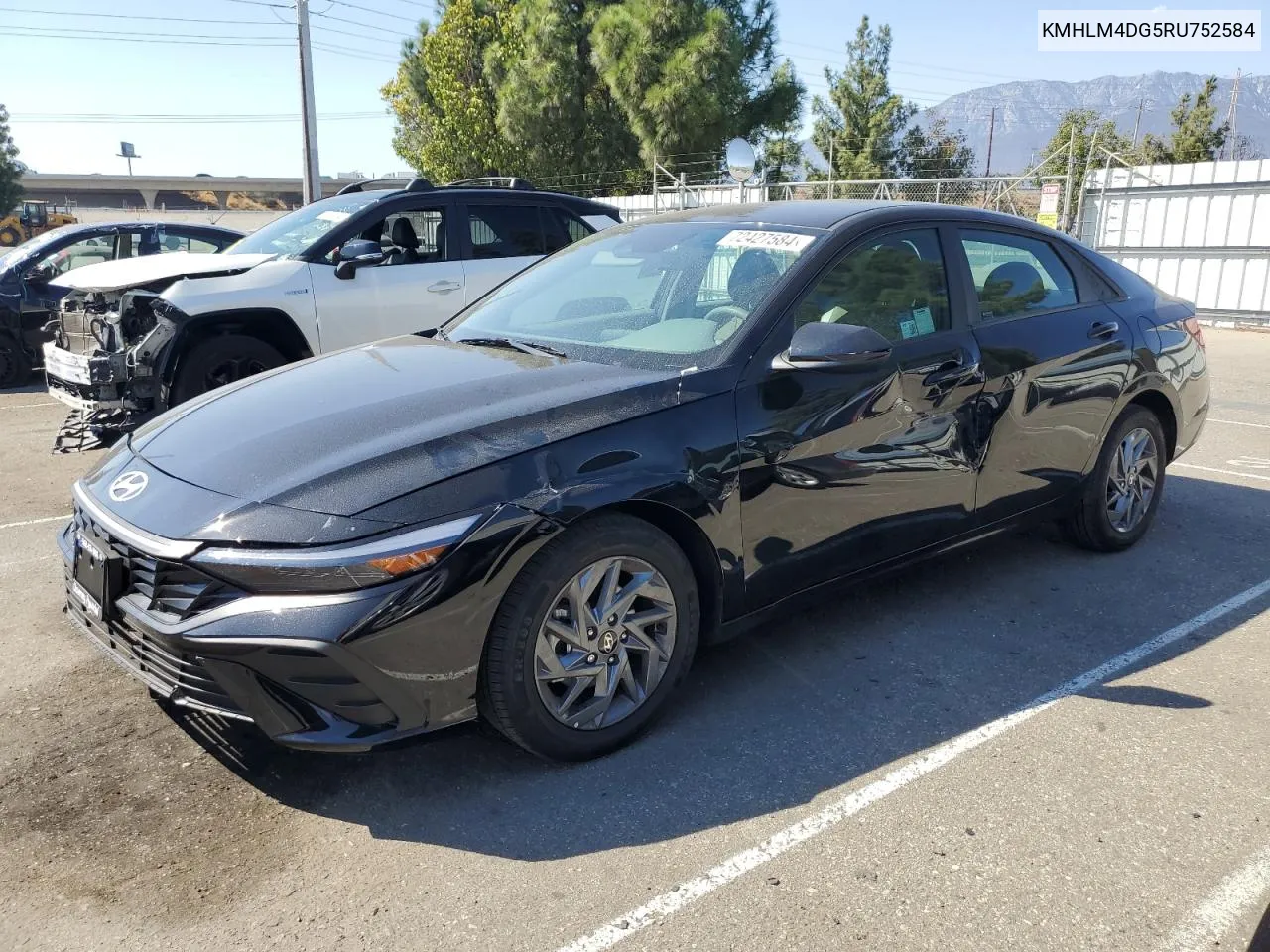 2024 Hyundai Elantra Sel VIN: KMHLM4DG5RU752584 Lot: 72427584