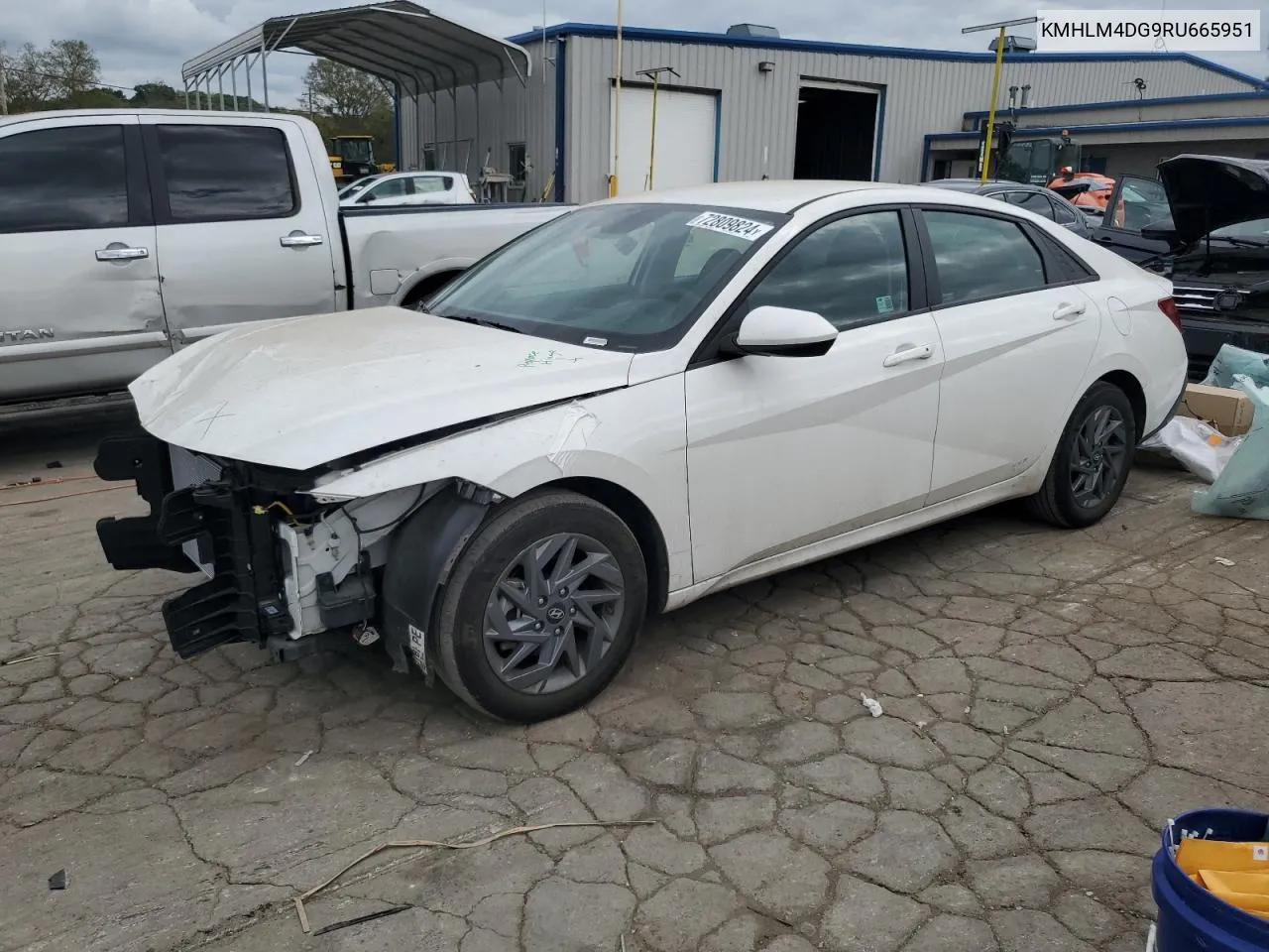 KMHLM4DG9RU665951 2024 Hyundai Elantra Sel