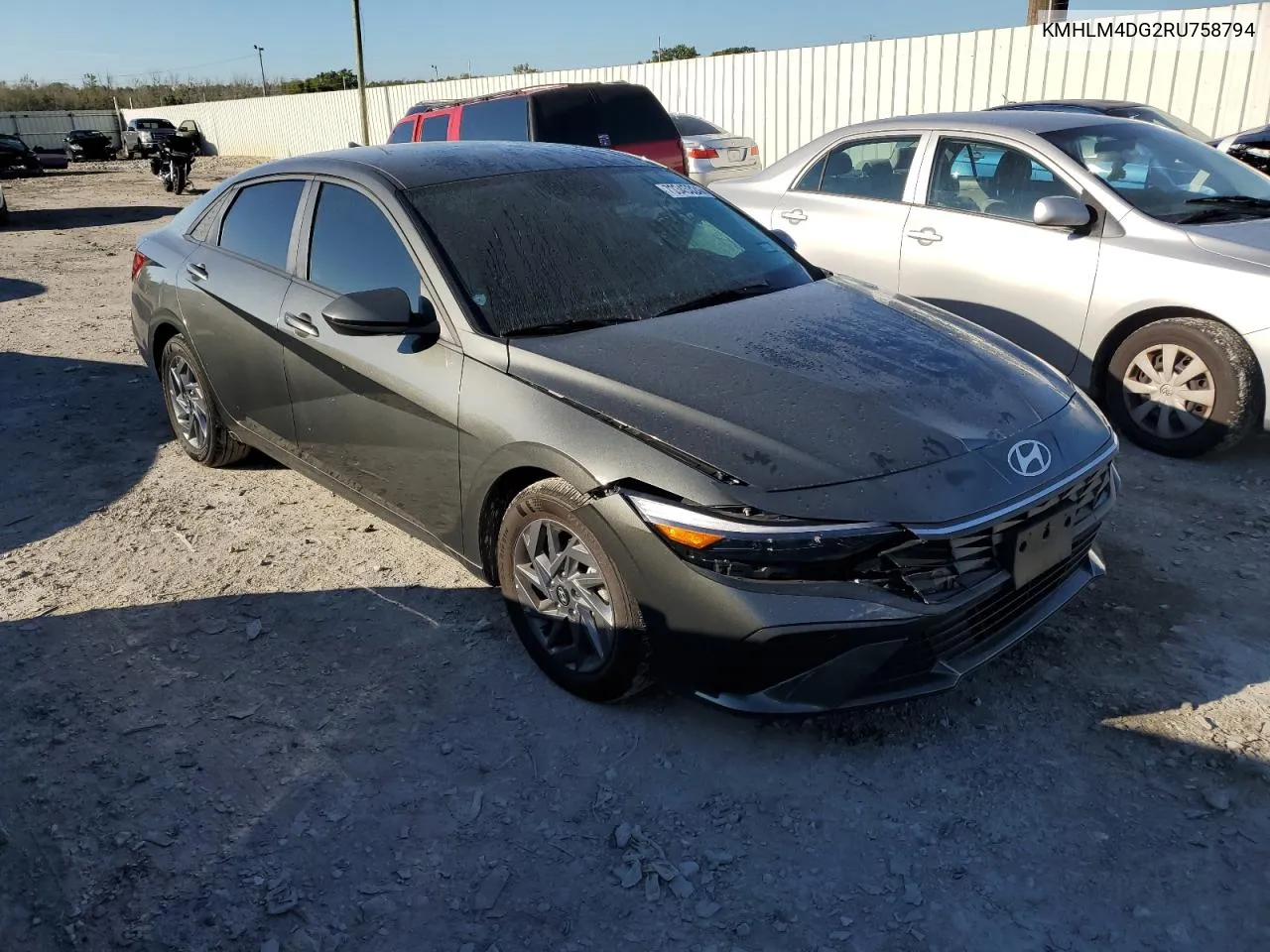 2024 Hyundai Elantra Sel VIN: KMHLM4DG2RU758794 Lot: 73345324